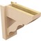 Ekena Millwork 6-in W x 14-in D x 14-in H Funston Slat Rough Cedar Woodgrain TimberThane Outlooker, Primed Tan OUTUR060X14X14FST24RCPR - alternate 3